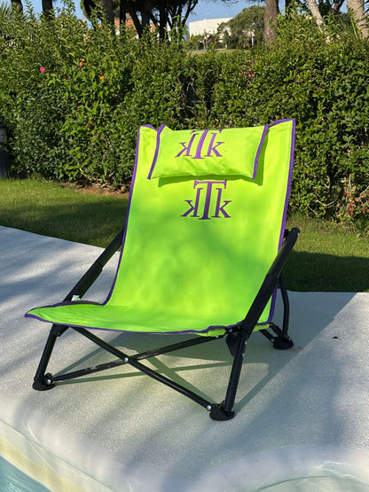 Cadeira de caça dobrável premium em cor fluorescente, ideal para segurança e visibilidade durante a caça. KTK KONTIKI