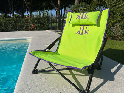 Cadeira de caça dobrável premium em cor fluorescente, ideal para segurança e visibilidade durante a caça. KTK KONTIKI