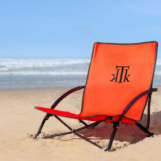 Silla plegable Formentera naranja para playa y camping – KTK KONTIKI