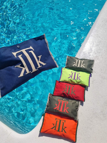 Cadeira de pesca dobrável premium em azul, ideal para pesca, caça e campismo | KTK Kontiki