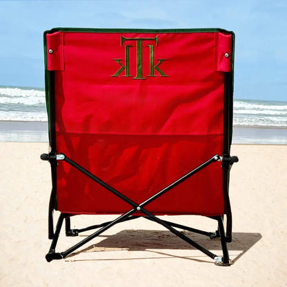TAHITÍ RED Silla de playa y camping plegable en bolsa portátil