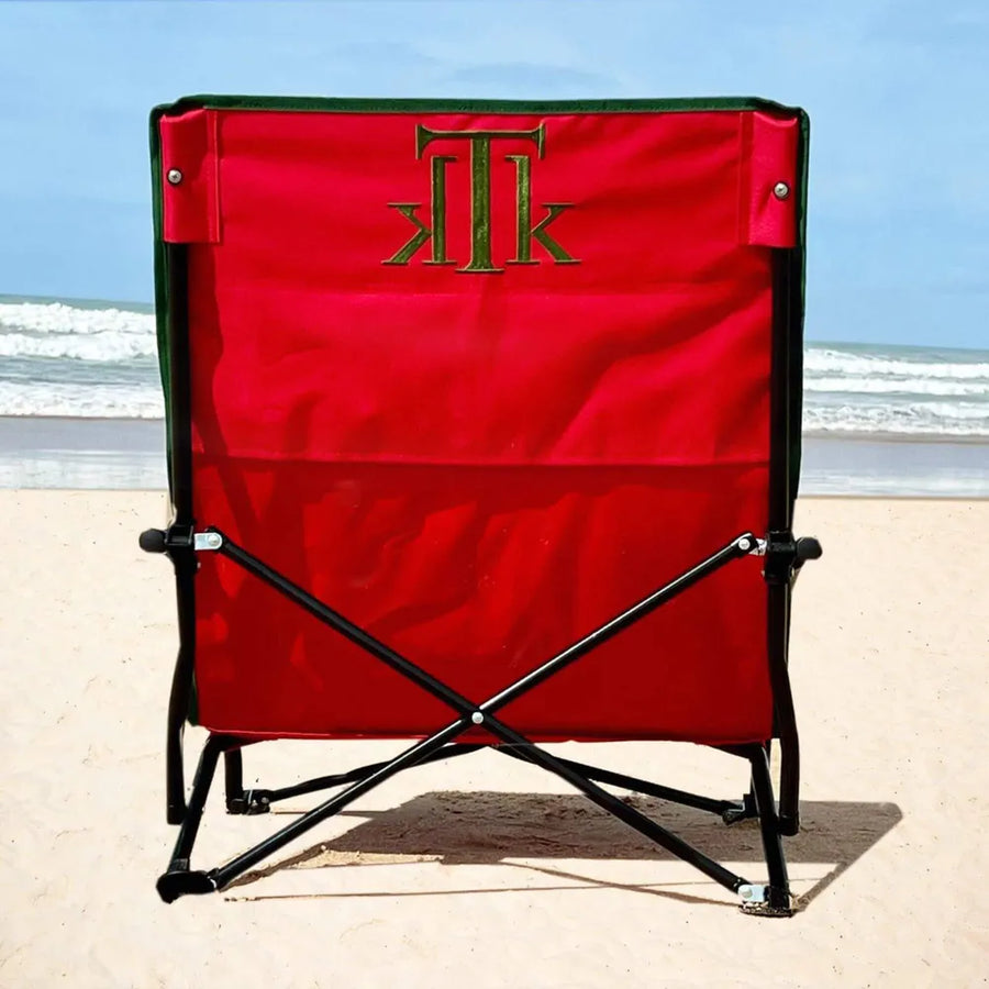 TAHITÍ RED Silla de playa y camping plegable en bolsa portátil