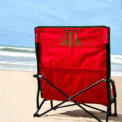 TAHITÍ RED Silla de playa y camping plegable en bolsa portátil