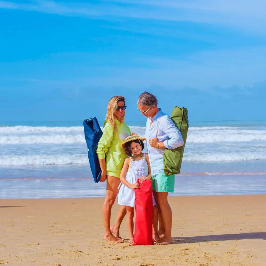 TAHITÍ RED Silla de playa y camping plegable en bolsa portátil